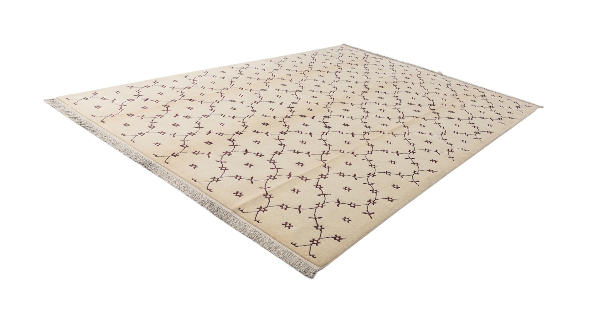 8' 2 x 11' 6 Hand Knotted Darya Wool Rug