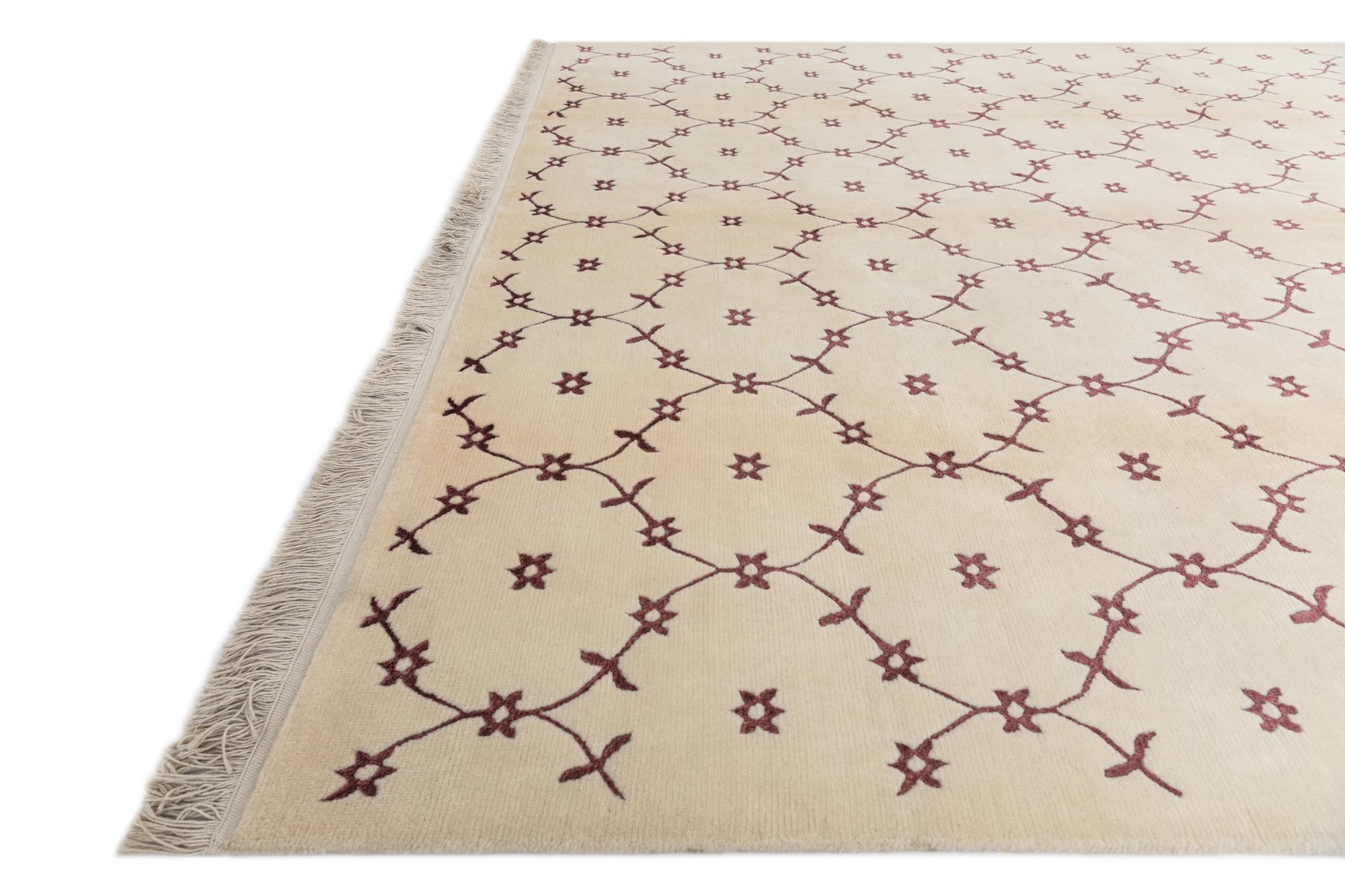 8' 2 x 11' 6 Hand Knotted Darya Wool Rug