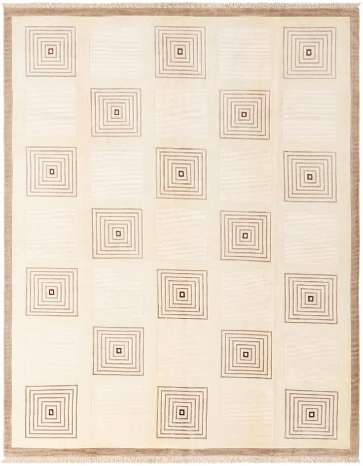 Detail image of 8' 1 x 11' 7 Hand Knotted Darya Wool Rug