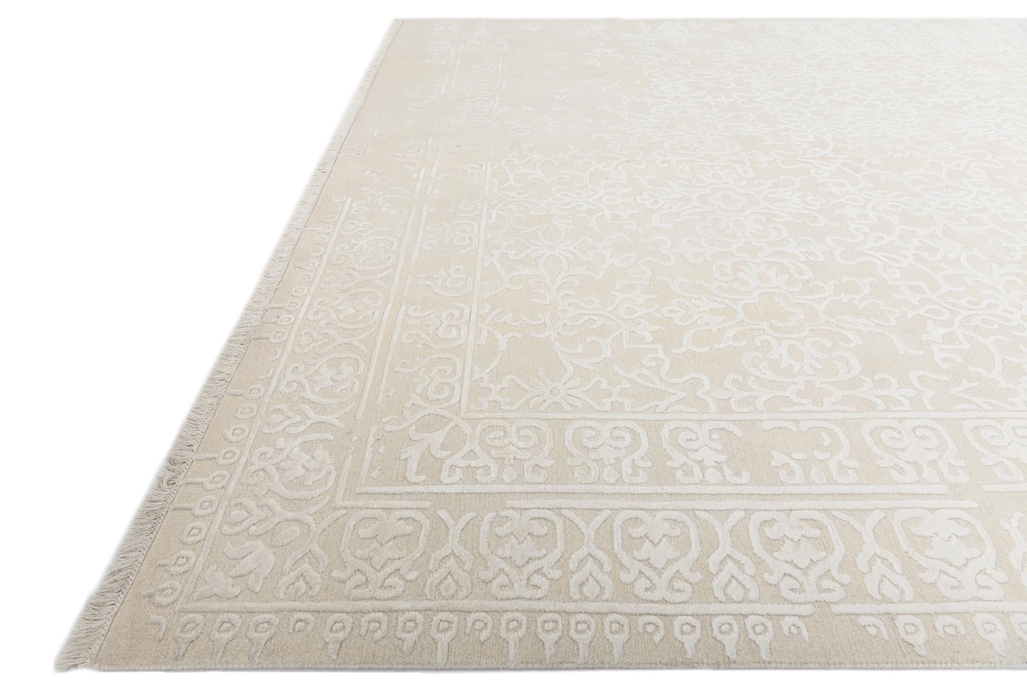 8' 2 x 11' 7 Hand Knotted Darya Wool Rug