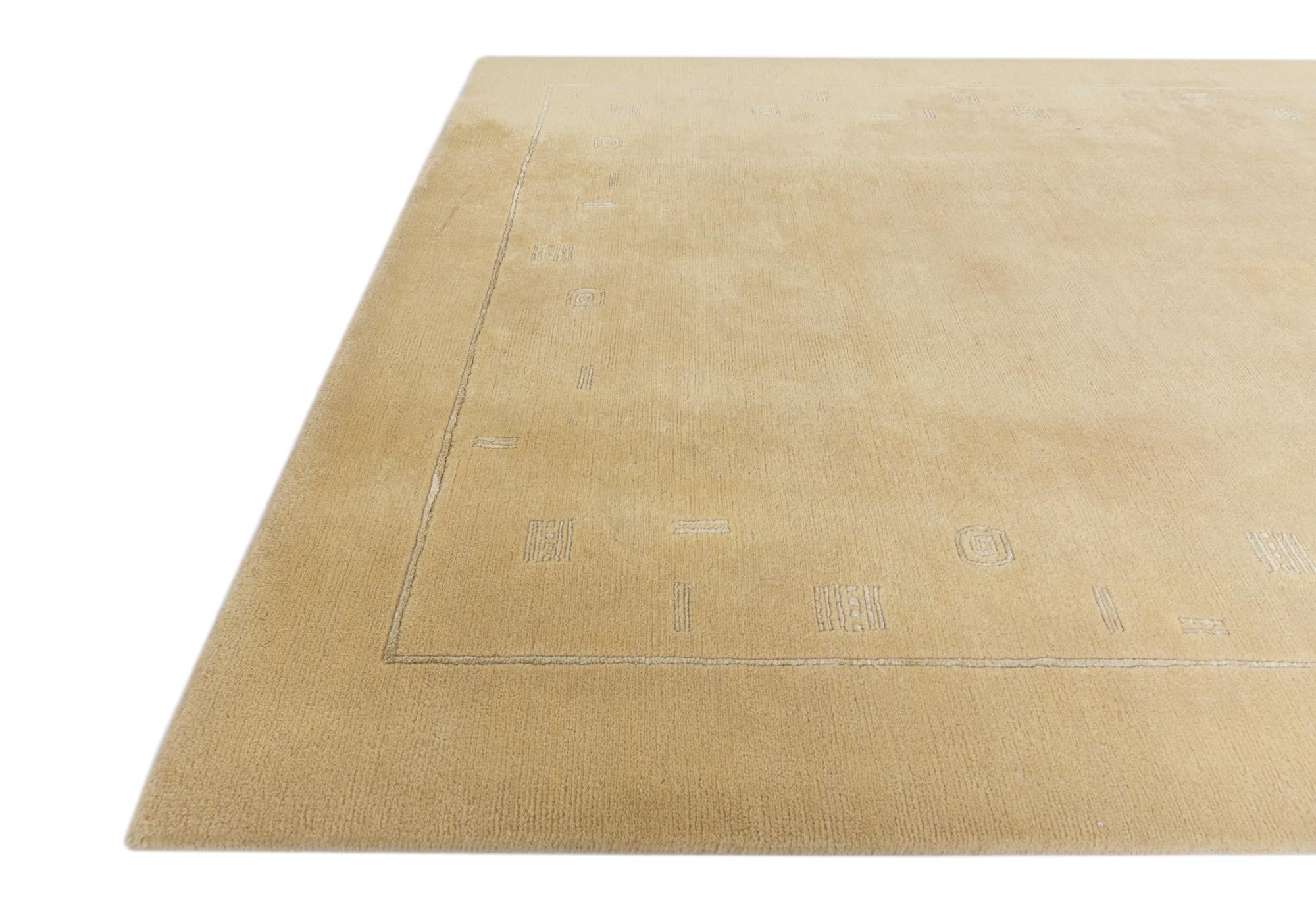 6' 6 x 9' 9 Hand Knotted Darya Wool Rug