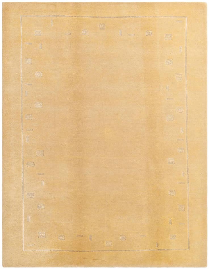 Detail image of 6' 6 x 9' 9 Hand Knotted Darya Wool Rug