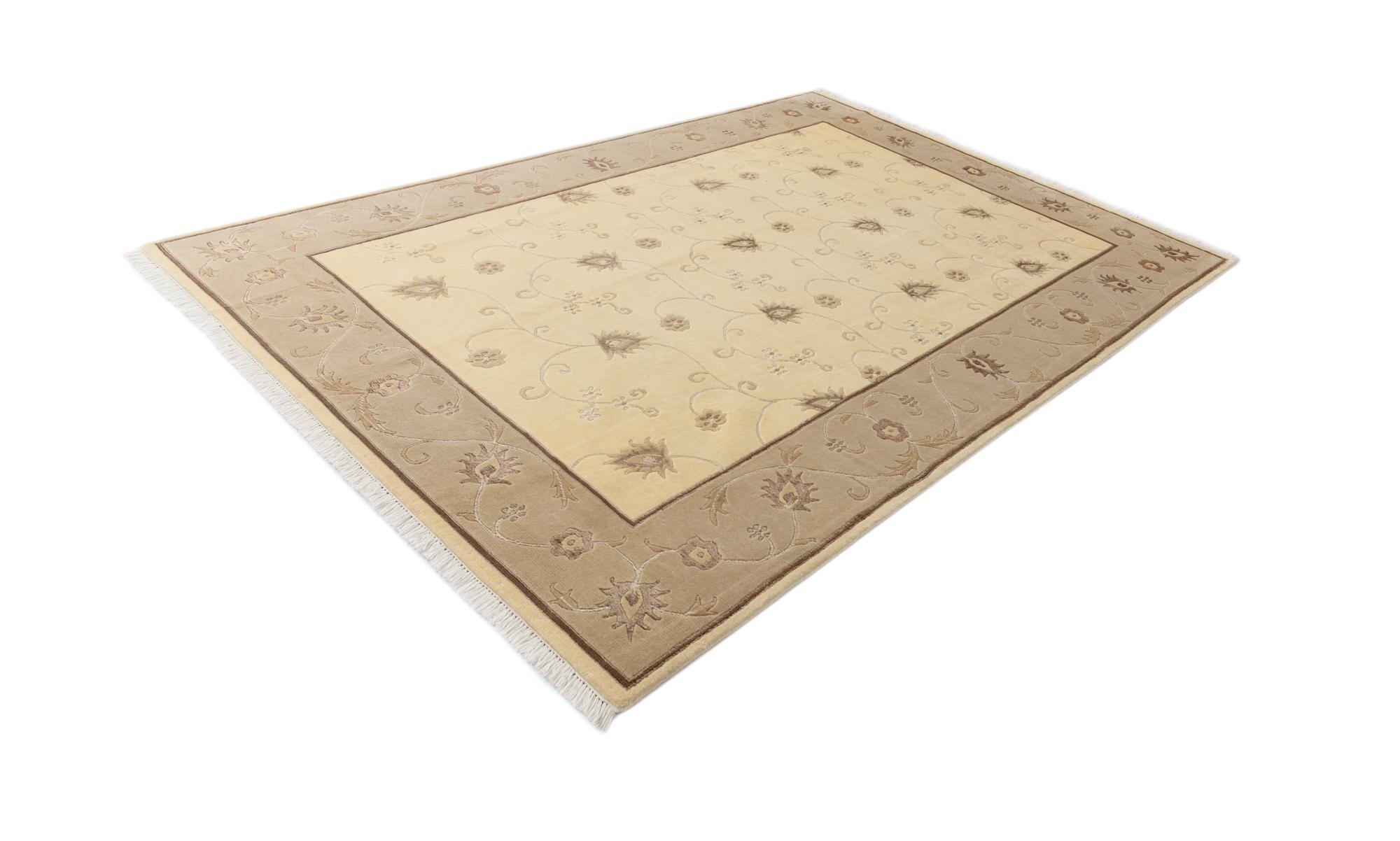 6' 8 x 9' 8 Hand Knotted Darya Wool Rug