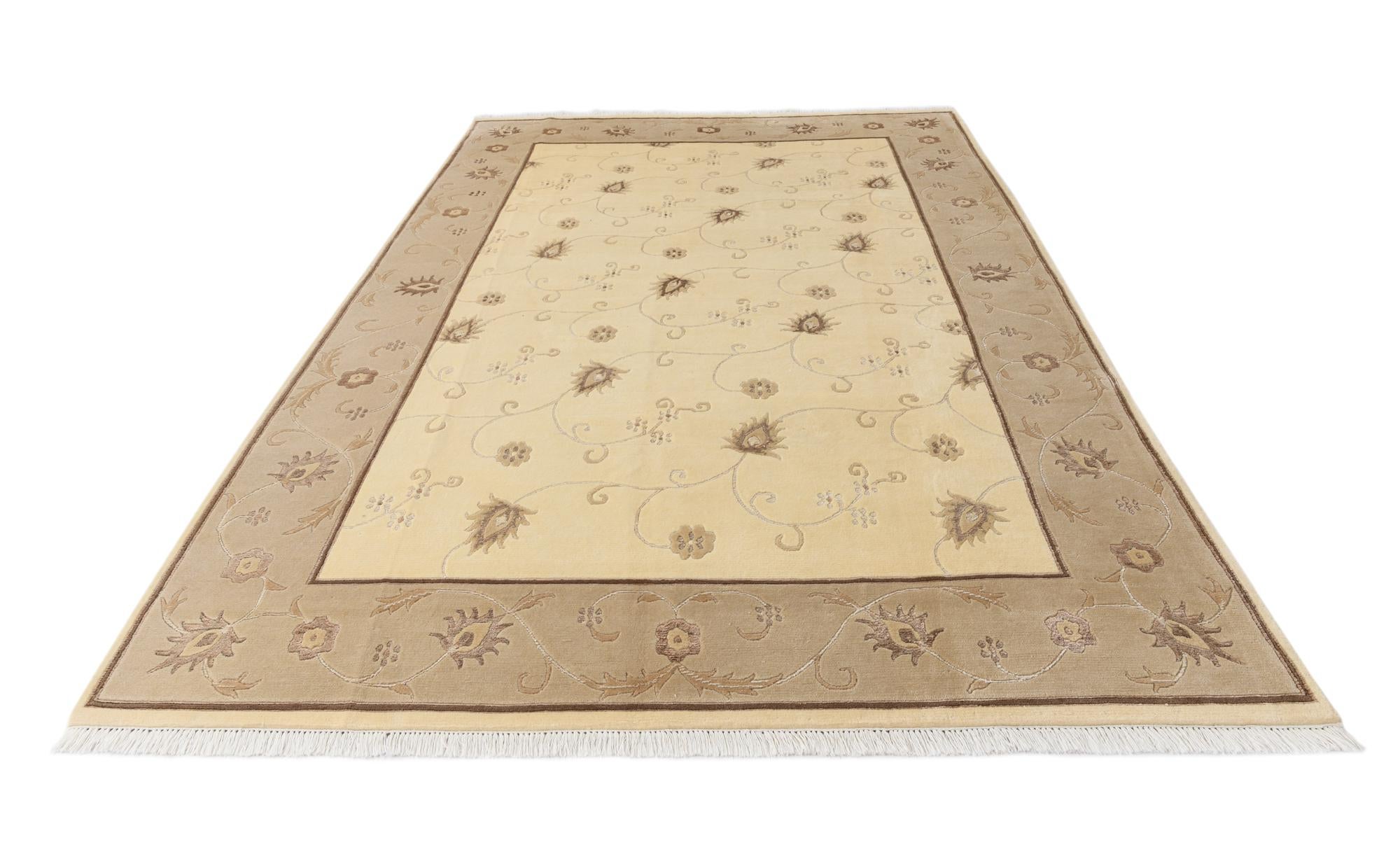 6' 8 x 9' 8 Hand Knotted Darya Wool Rug