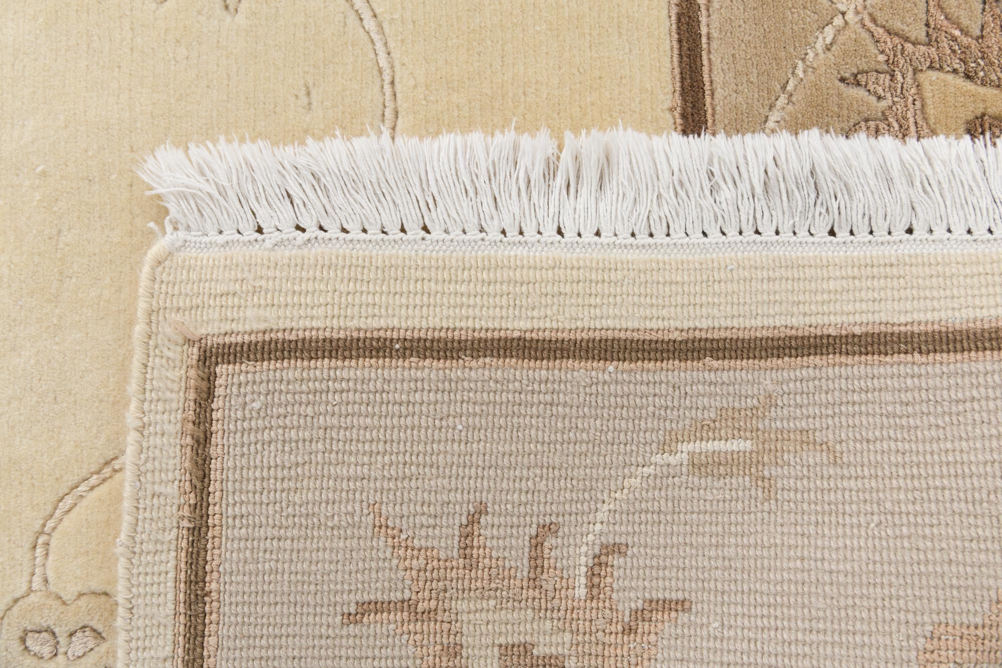 6' 8 x 9' 8 Hand Knotted Darya Wool Rug