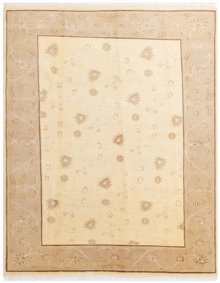 Detail image of 6' 8 x 9' 8 Hand Knotted Darya Wool Rug