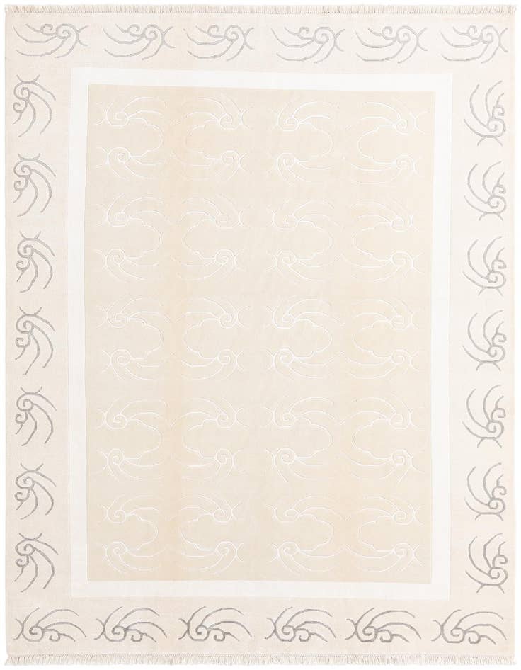 Detail image of 6' 6 x 9' 7 Hand Knotted Darya Wool Rug