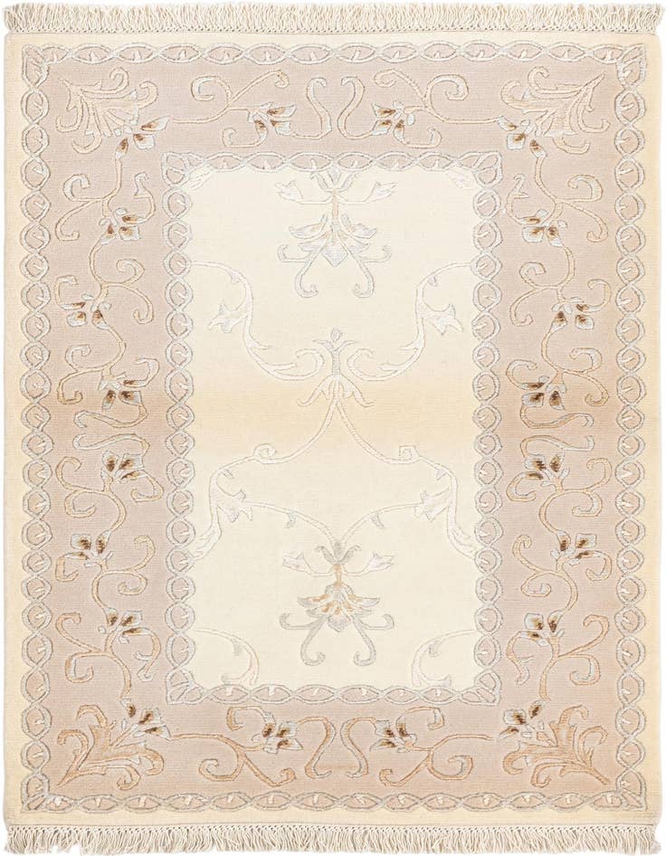 Detail image of 2' 11 x 4' 11 Hand Knotted Darya Wool Rug