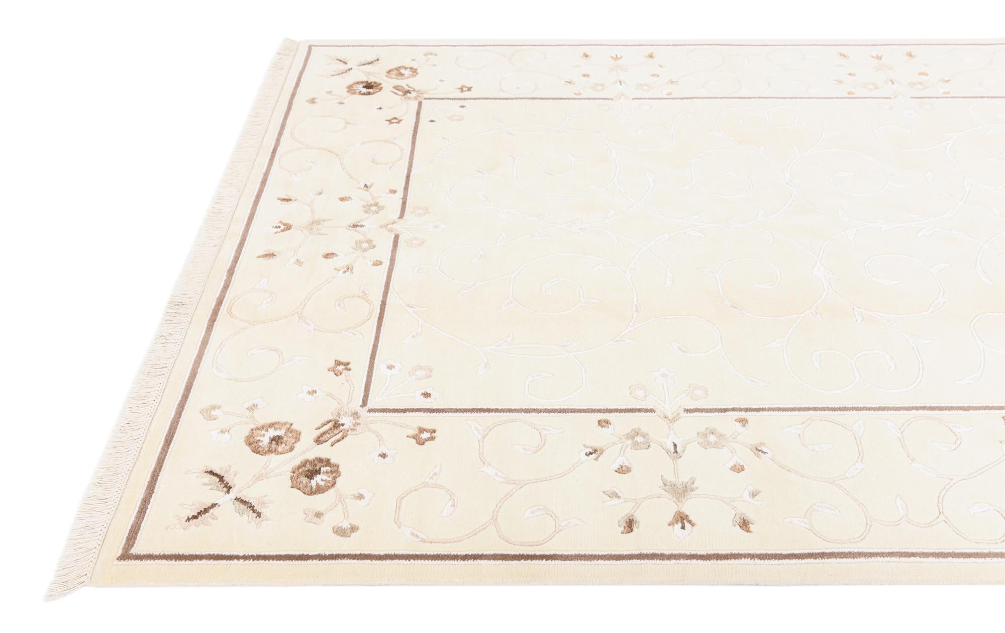 5' 7 x 7' 10 Hand Knotted Darya Wool Rug