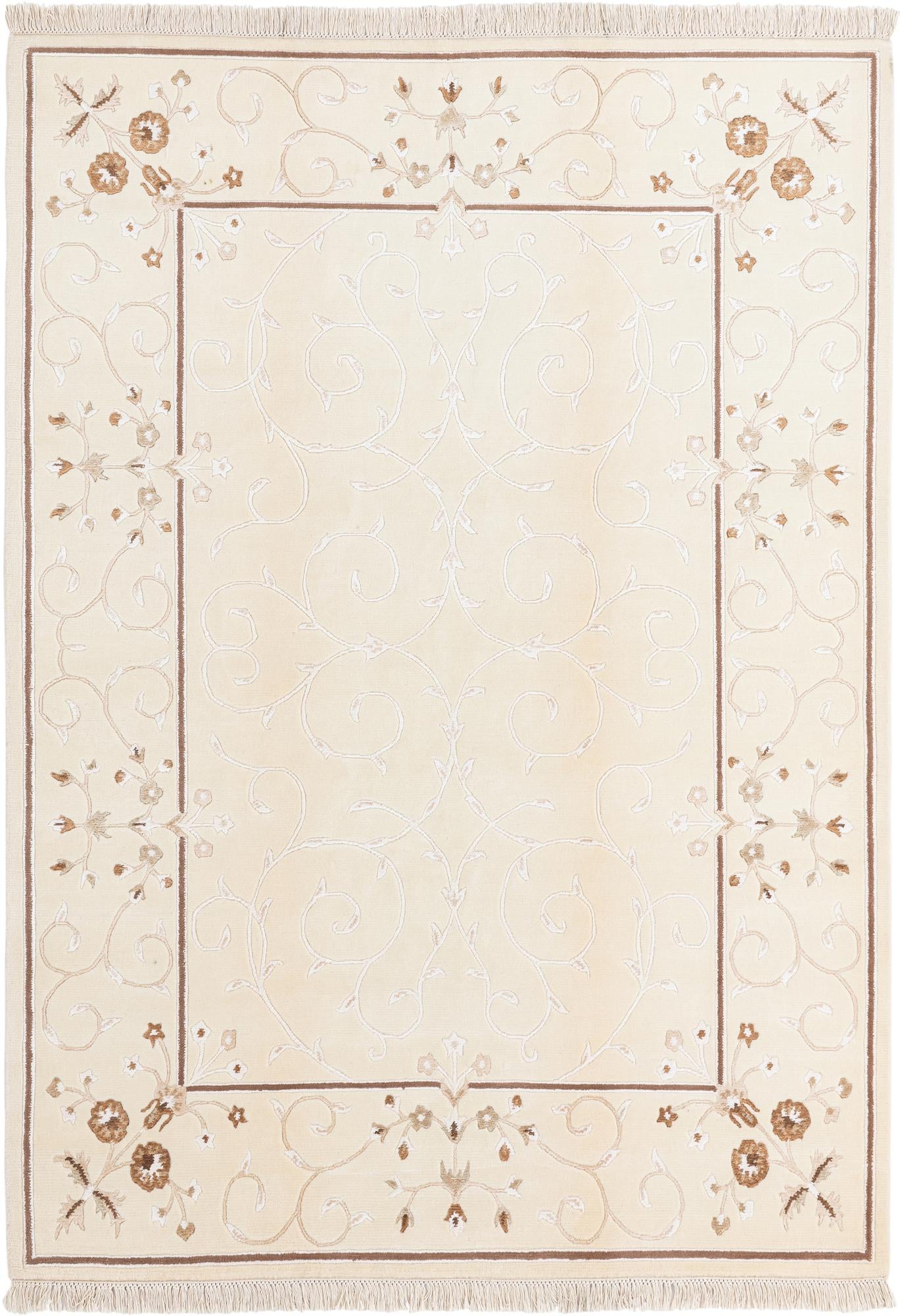 5' 7 x 7' 10 Hand Knotted Darya Wool Rug