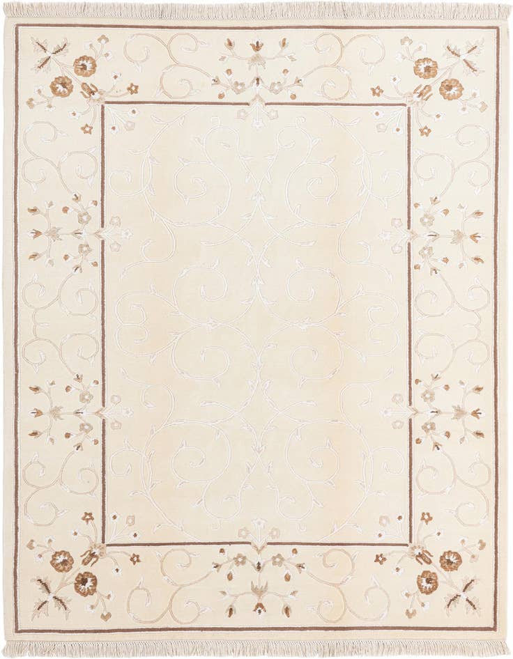 Detail image of 5' 7 x 7' 10 Hand Knotted Darya Wool Rug