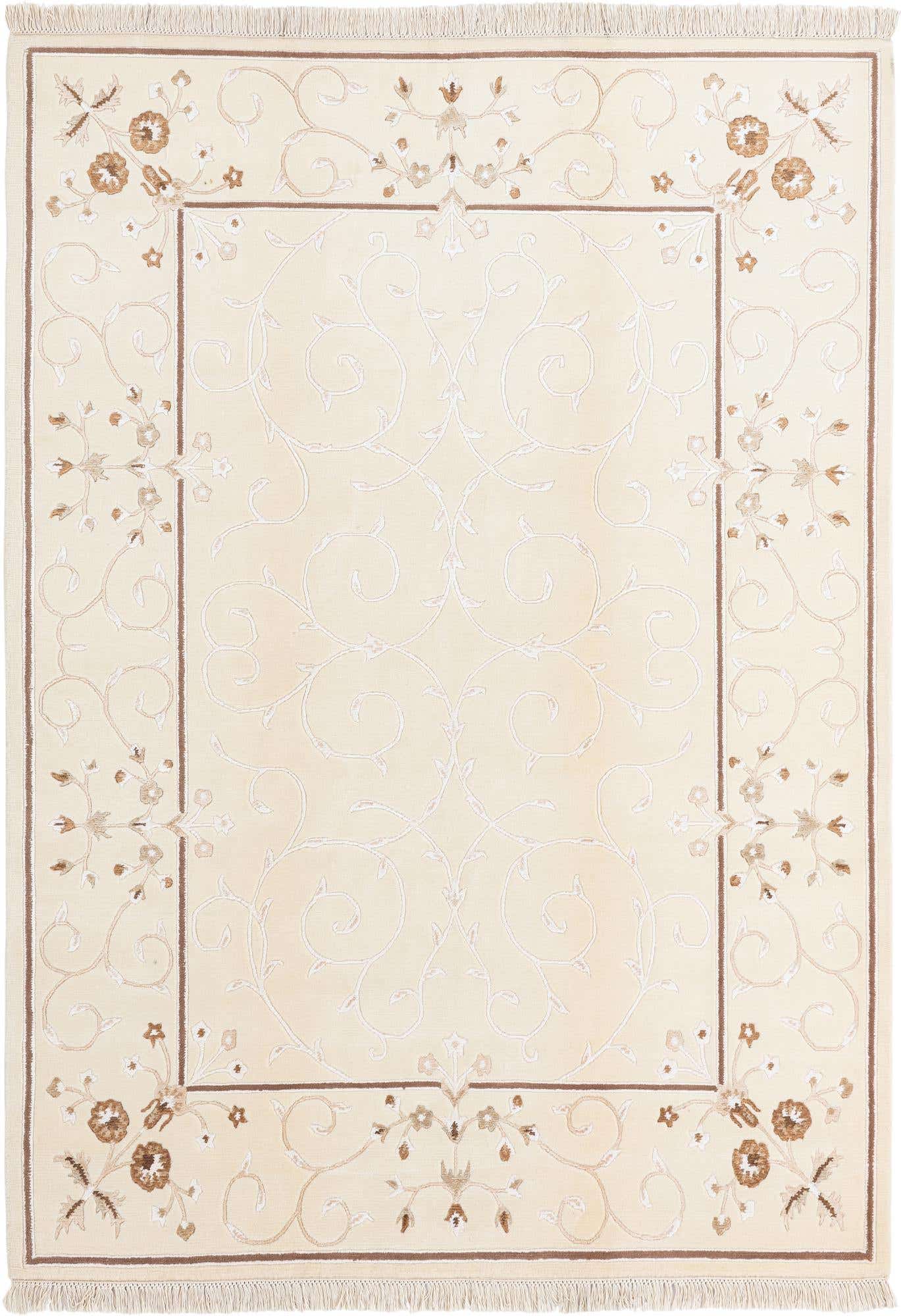 5' 7 x 7' 10 Hand Knotted Darya Wool Rug