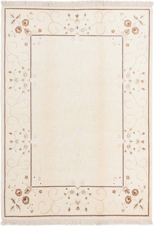 Detail image of 5' 7 x 7' 10 Hand Knotted Darya Wool Rug