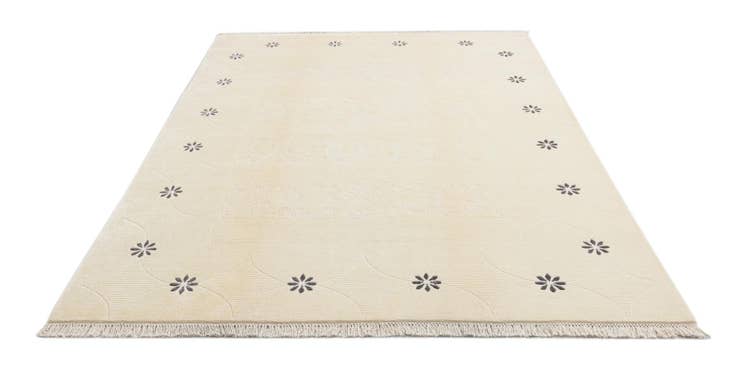 Detail image of 5' 9 x 8' Hand Knotted Darya Wool Rug