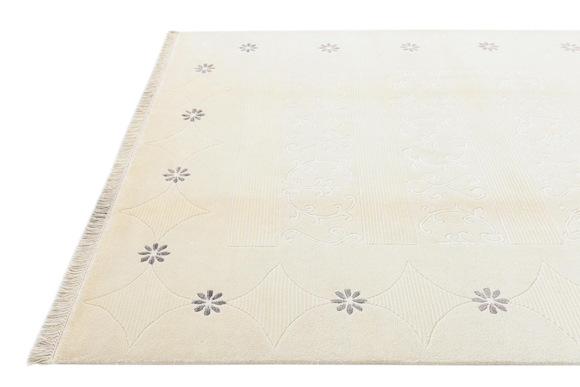 5' 9 x 8' Hand Knotted Darya Wool Rug