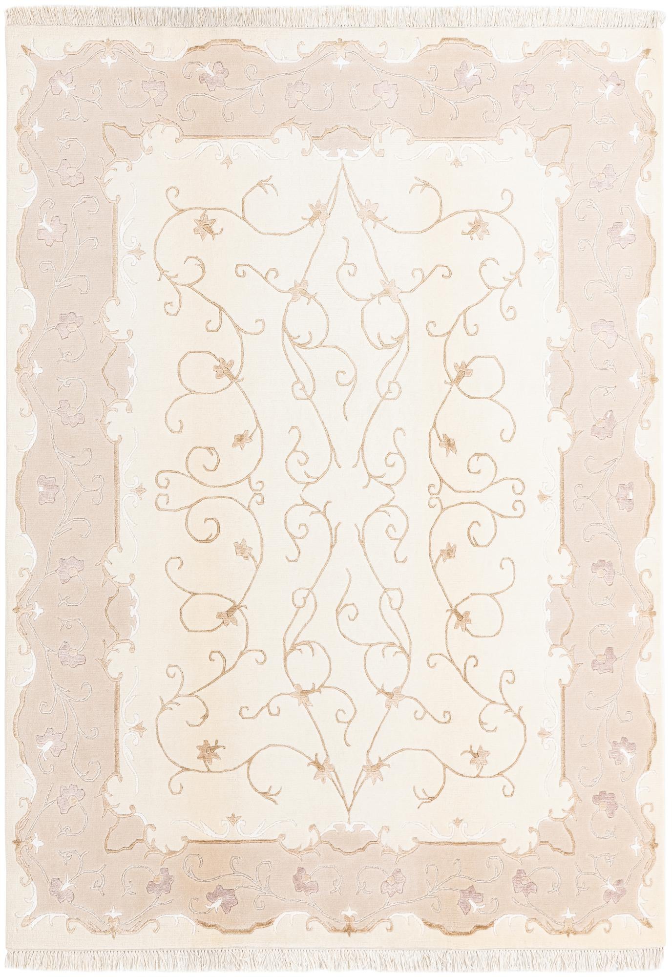 5' 7 x 7' 10 Hand Knotted Darya Wool Rug