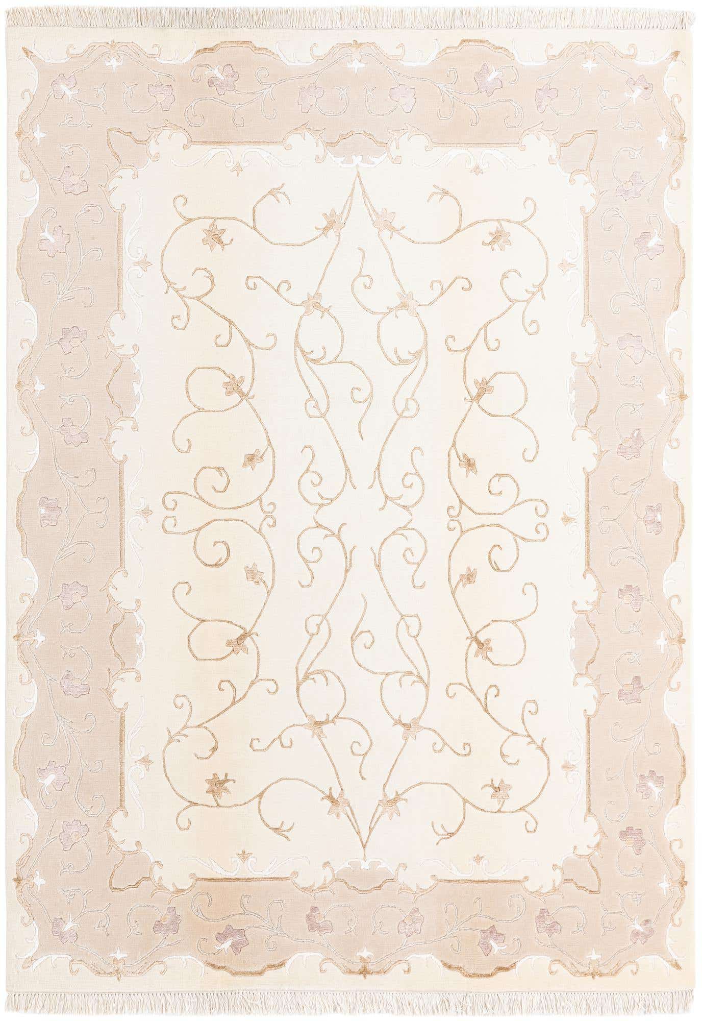 5' 7 x 7' 10 Hand Knotted Darya Wool Rug