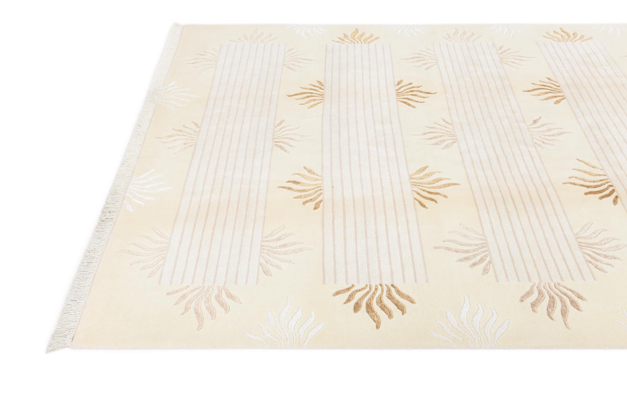 5' 7 x 7' 10 Hand Knotted Darya Wool Rug