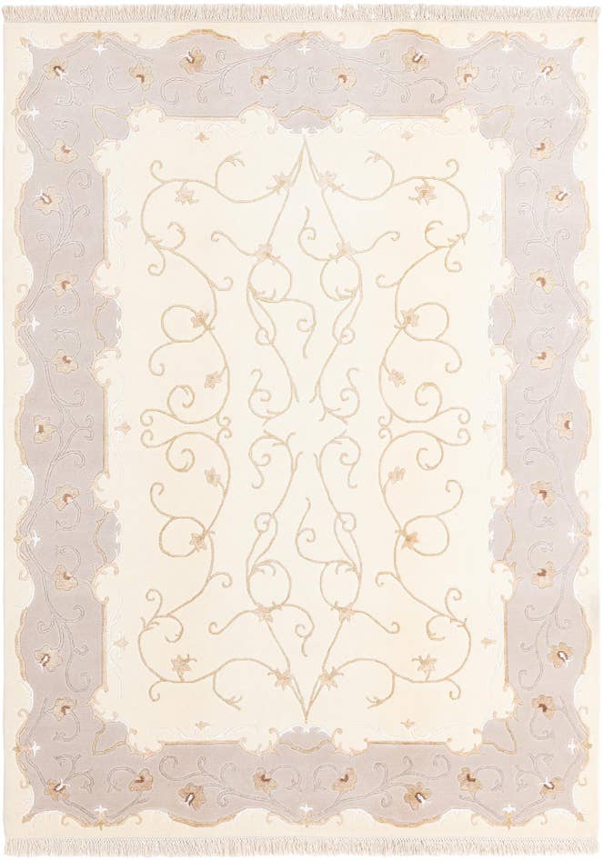 Detail image of 5' 9 x 7' 10 Hand Knotted Darya Wool Rug