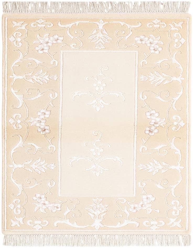 Detail image of 2' 7 x 4' 10 Hand Knotted Darya Wool Rug