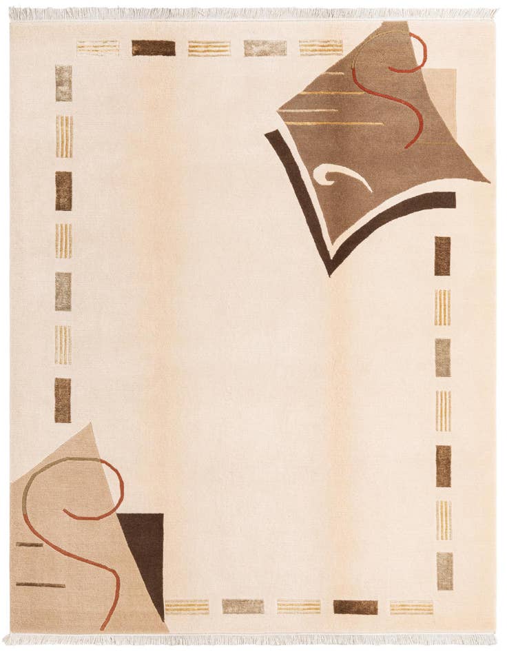 Detail image of 5' 7 x 7' 9 Hand Knotted Darya Wool Rug