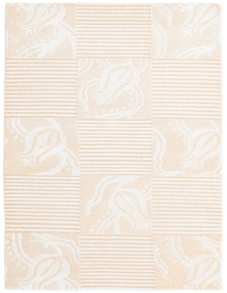 Detail image of 2' 7 x 4' 8 Hand Knotted Darya Wool Rug