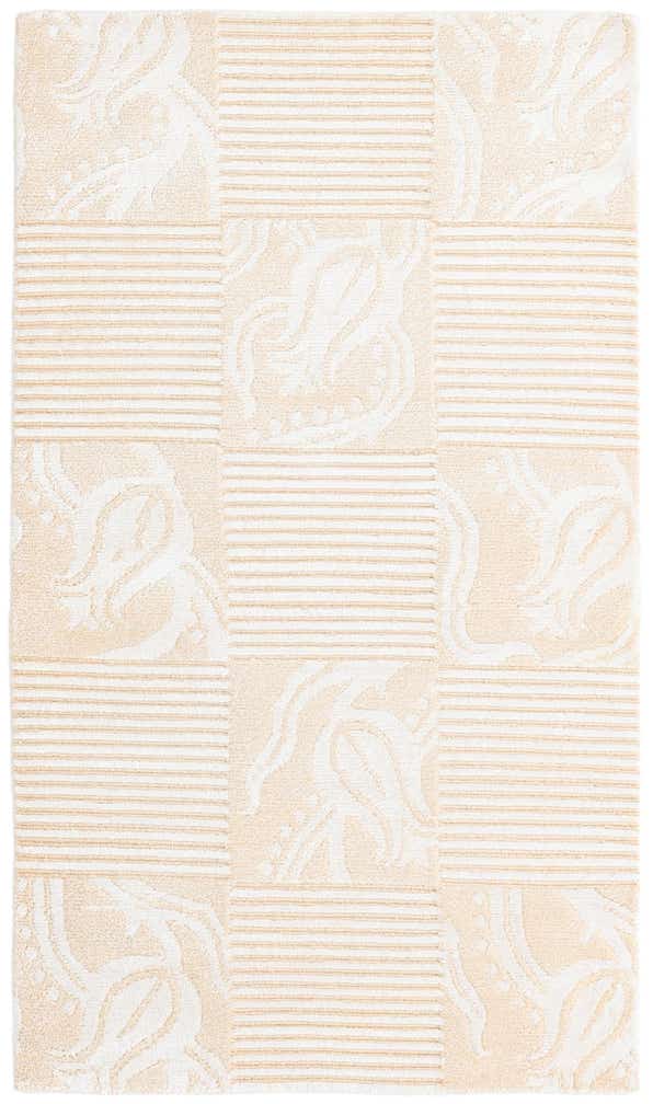 2' 7 x 4' 8 Hand Knotted Darya Wool Rug