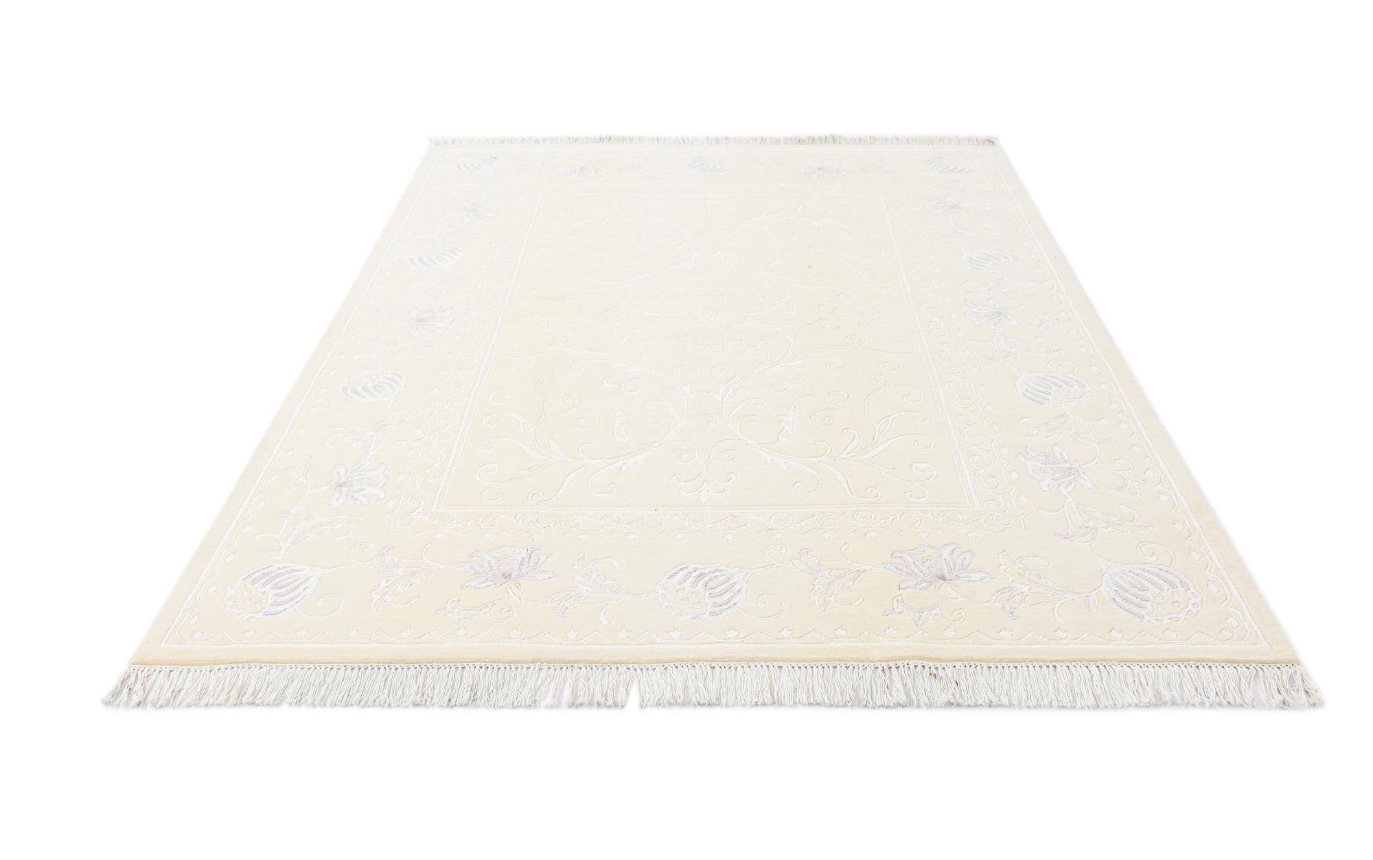5' 10 x 7' 10 Hand Knotted Darya Wool Rug