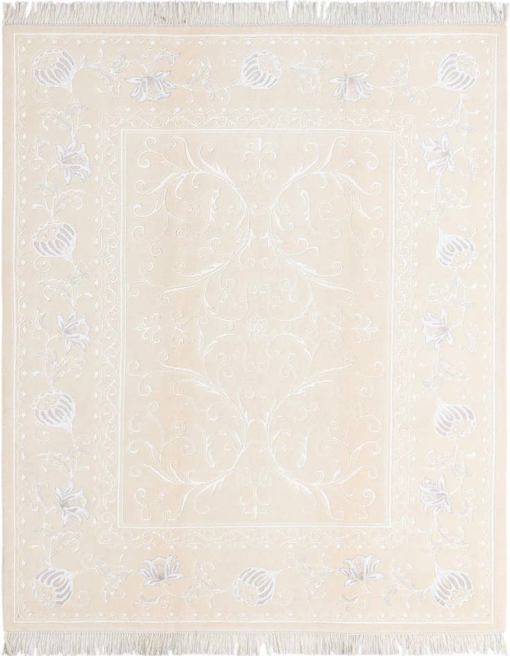 Detail image of 5' 10 x 7' 10 Hand Knotted Darya Wool Rug