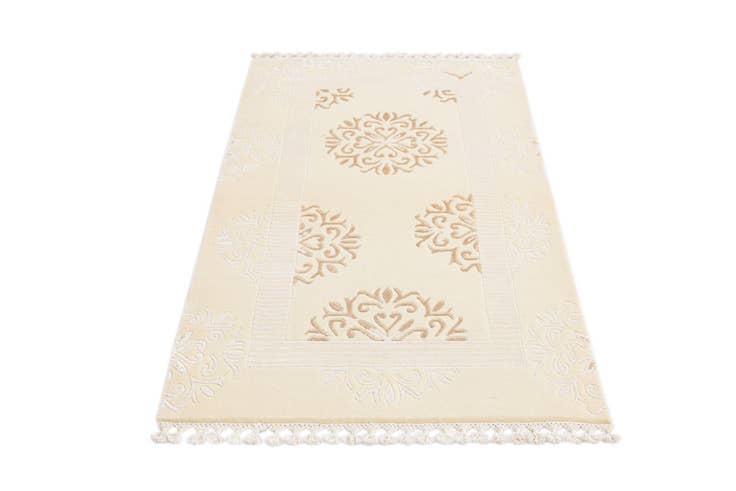 Detail image of 2' 7 x 4' 7 Hand Knotted Darya Wool Rug