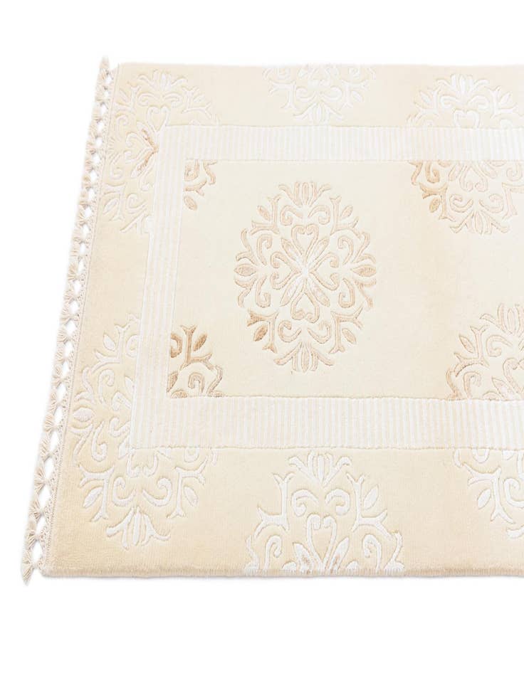 Detail image of 2' 7 x 4' 7 Hand Knotted Darya Wool Rug