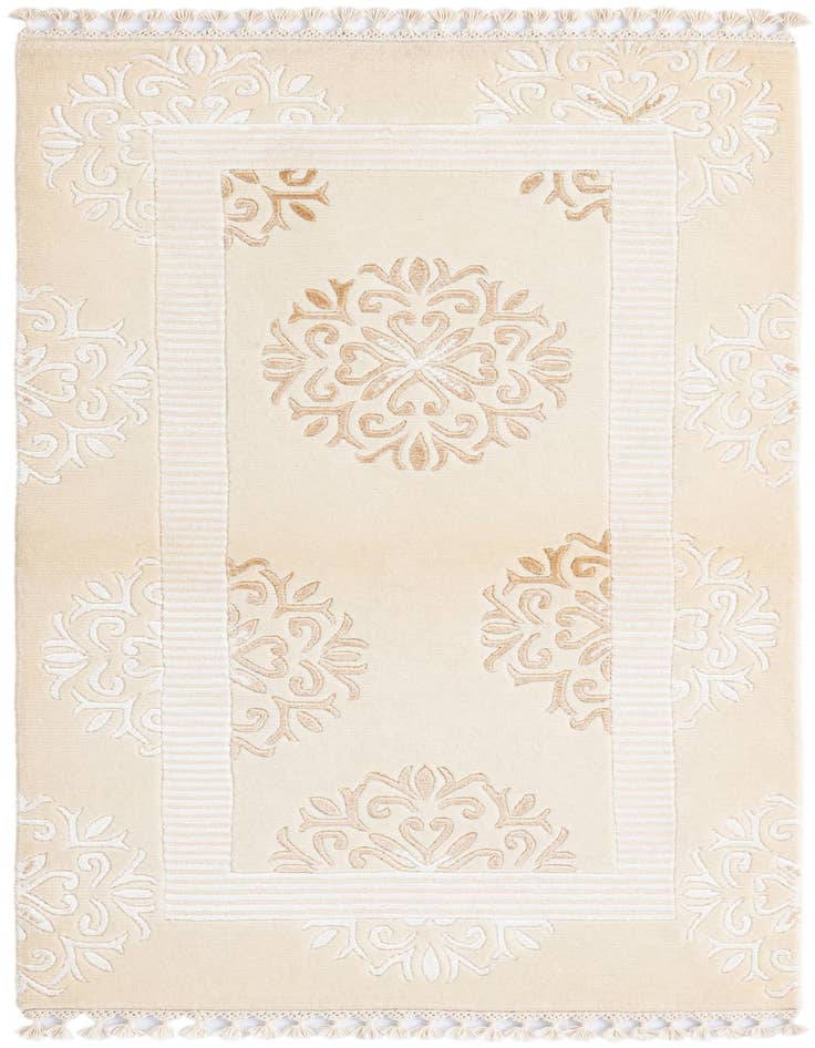 Detail image of 2' 7 x 4' 7 Hand Knotted Darya Wool Rug