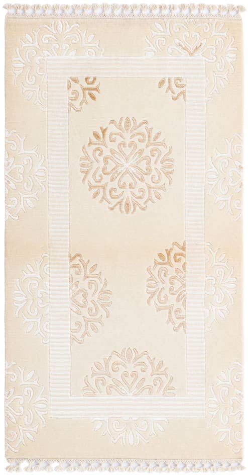 Detail image of 2' 7 x 4' 7 Hand Knotted Darya Wool Rug