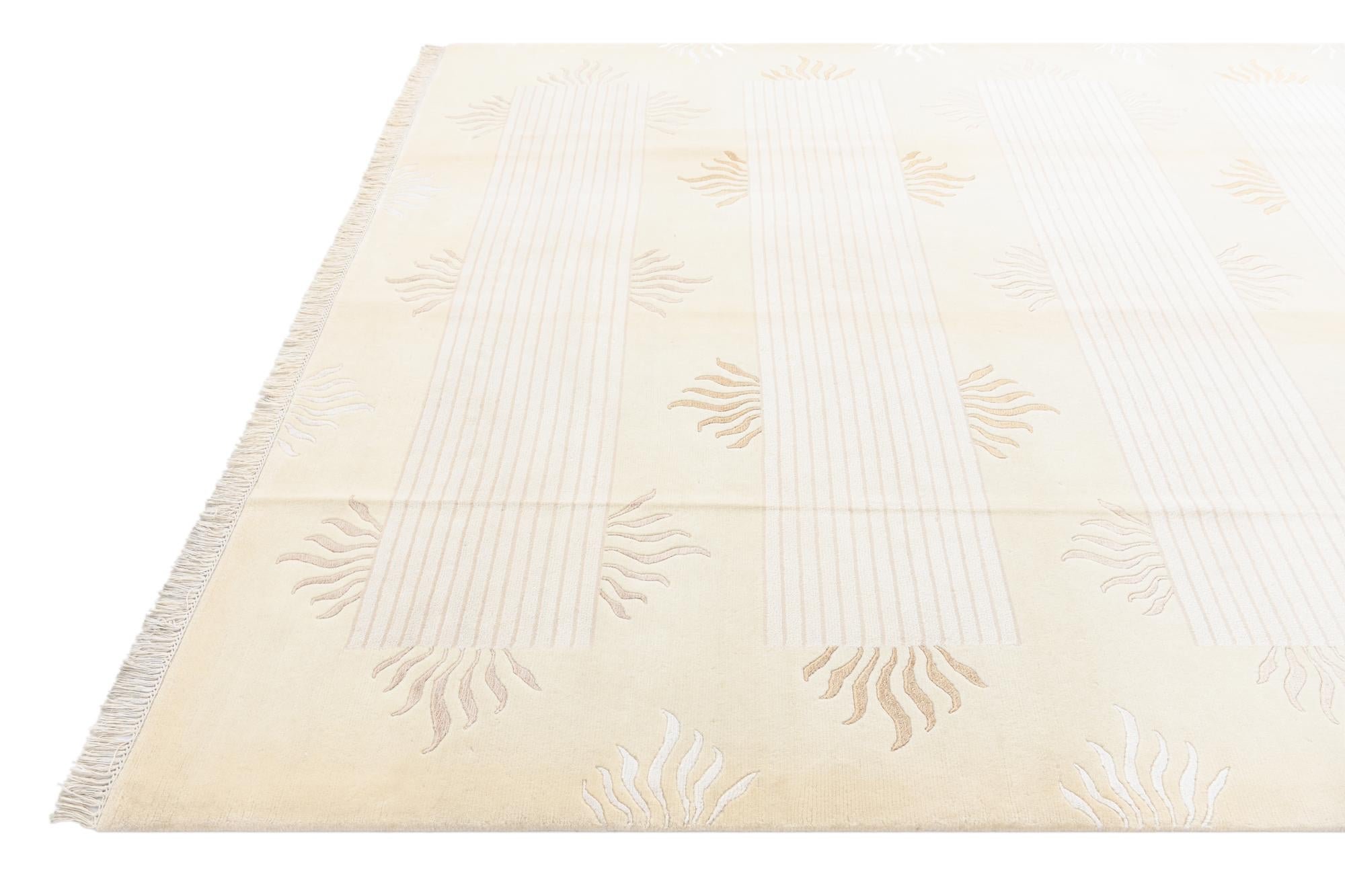 8' 4 x 11' 7 Hand Knotted Darya Wool Rug