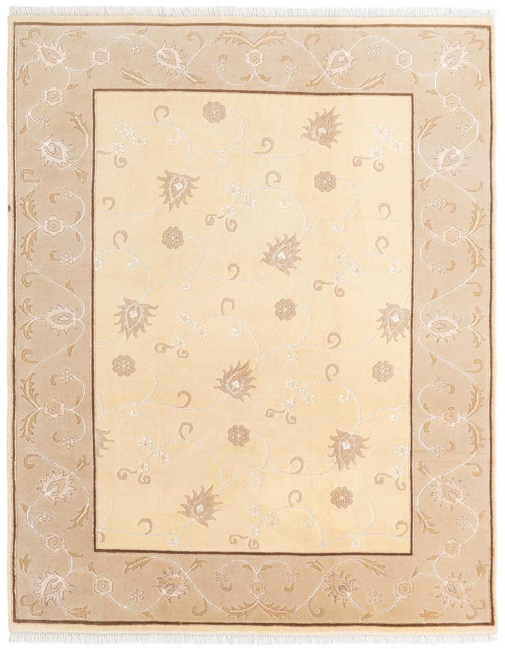 Detail image of 5' 8 x 7' 10 Hand Knotted Darya Rug