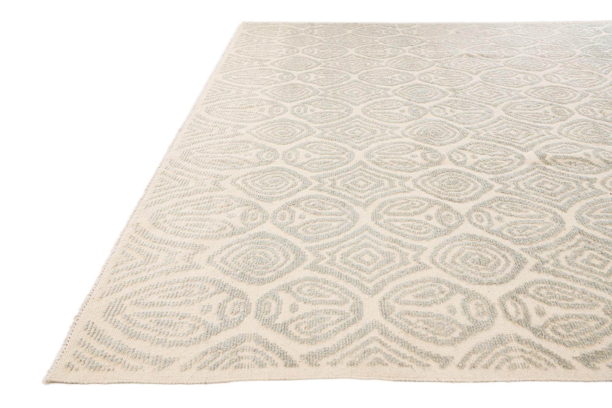 9' x 12' 5 Hand Knotted Darya Wool Rug