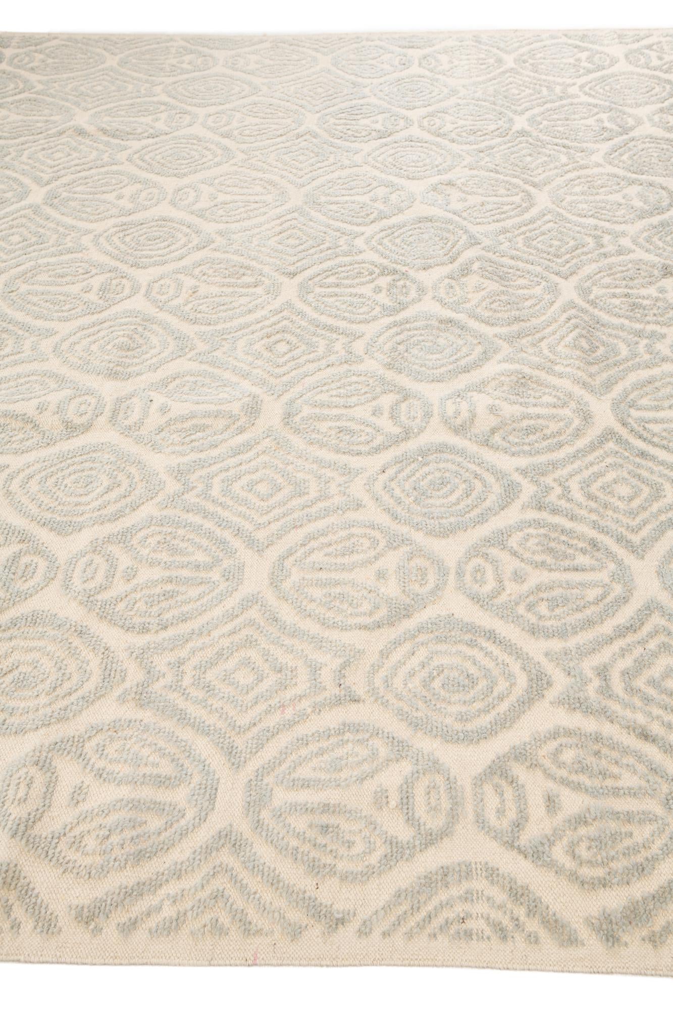 9' x 12' 5 Hand Knotted Darya Wool Rug