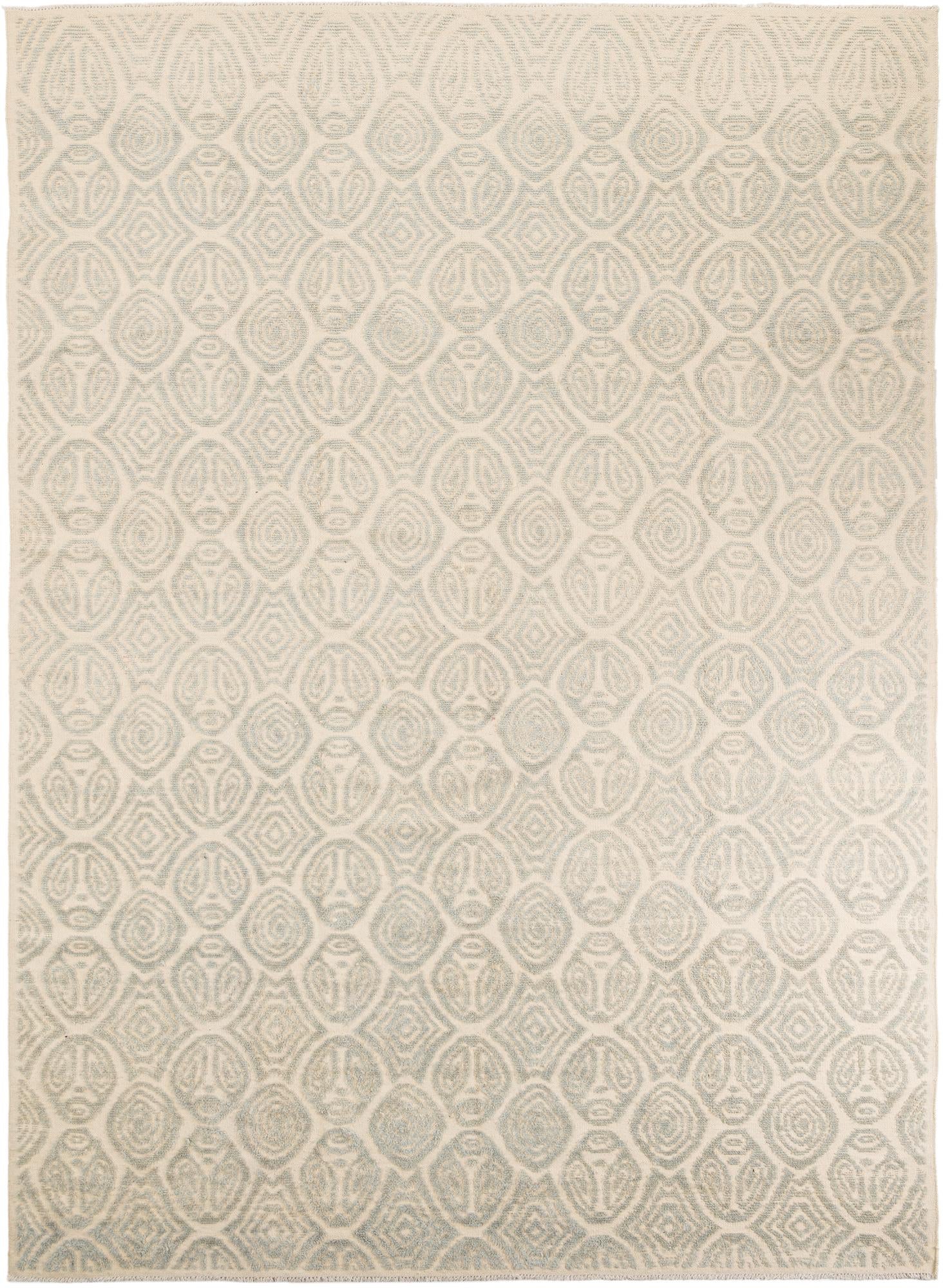 9' x 12' 5 Hand Knotted Darya Wool Rug