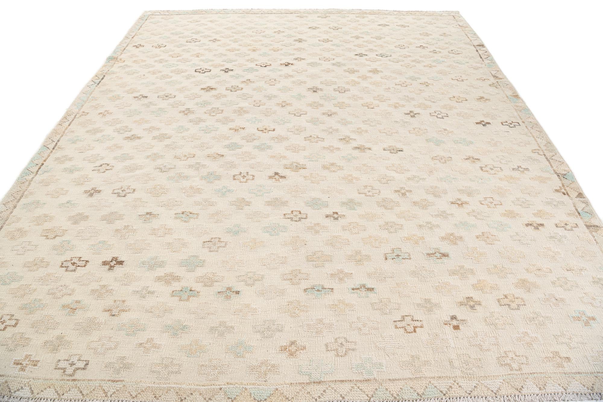 8' 5 x 9' 7 Hand Knotted Darya Wool Rug