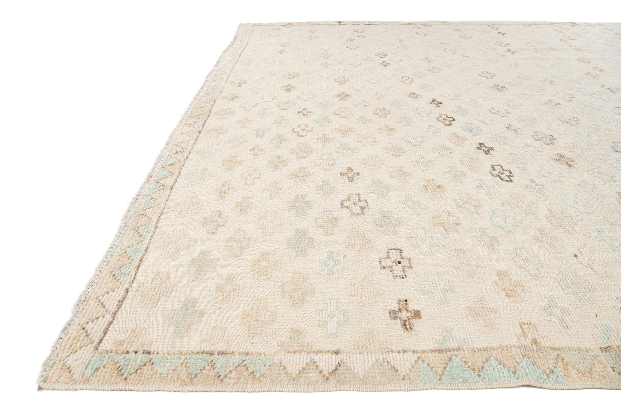 8' 5 x 9' 7 Hand Knotted Darya Wool Rug