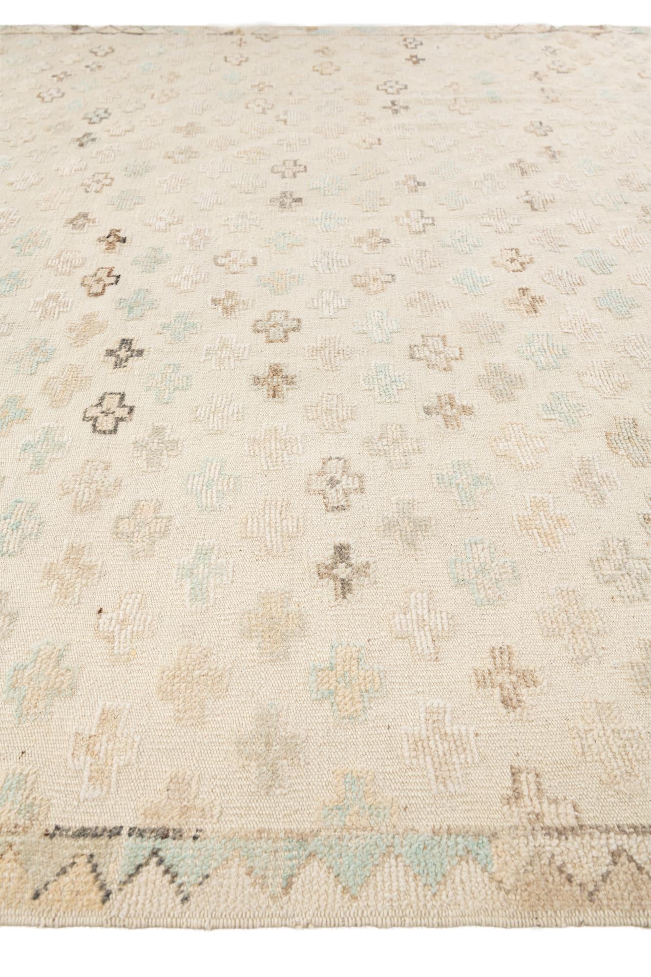 8' 5 x 9' 7 Hand Knotted Darya Wool Rug