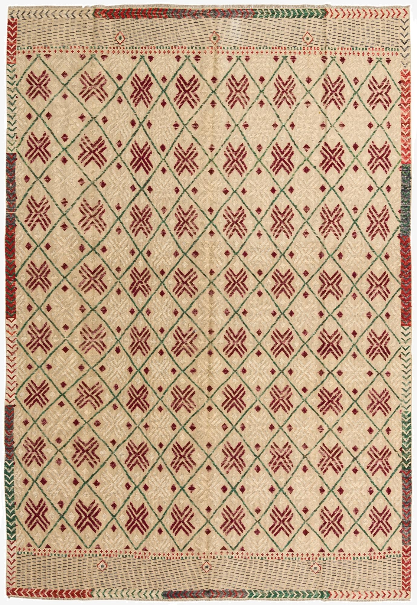 9' 10 x 14' 2  Hand Knotted Darya Wool Rug