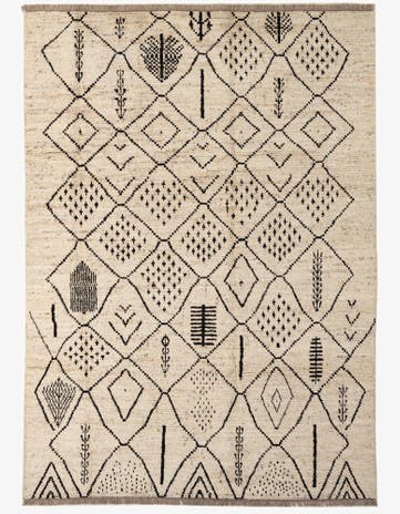 6' 6 x 9' 4 Hand Knotted Darya Wool Rug