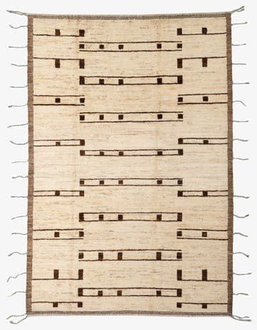 6' 9 x 9' 9 Hand Knotted Darya Wool Rug