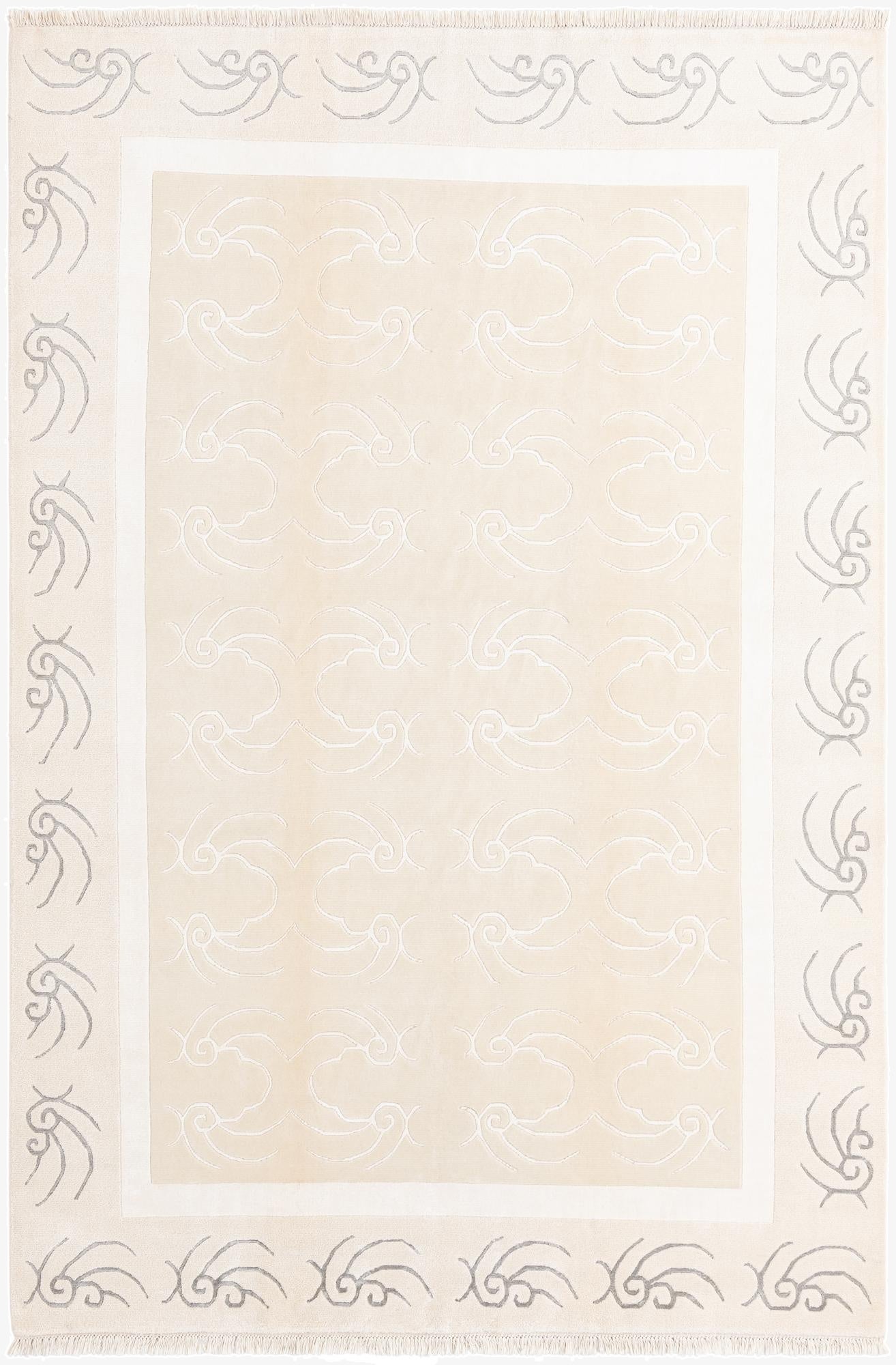 6' 6 x 9' 7  Hand Knotted Darya Wool Rug