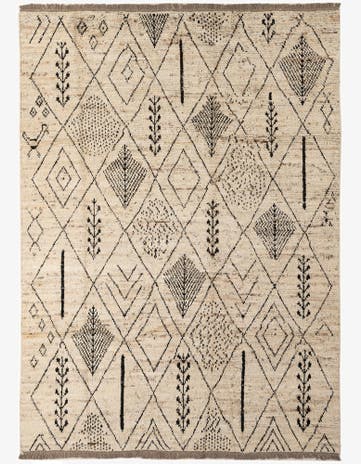 6' 9 x 9' 3 Hand Knotted Darya Wool Rug