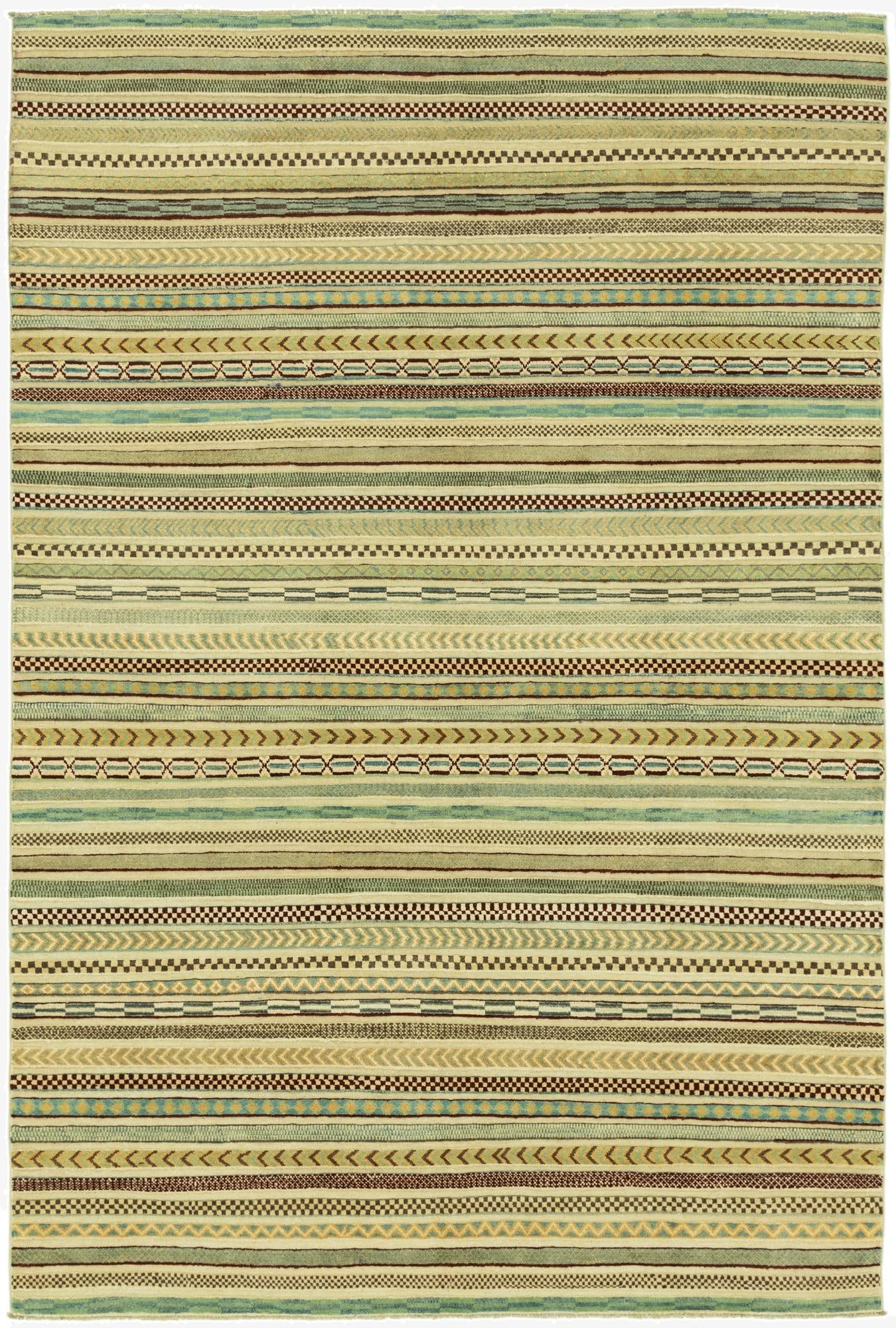 6' 6 x 9' 10  Hand Knotted Darya Rug