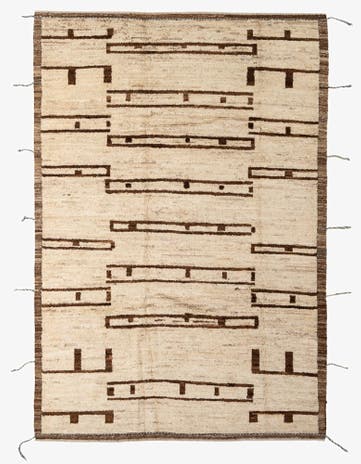 7' x 9' 11 Hand Knotted Darya Wool Rug