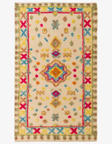 5' x 8' 4 Hand Knotted Darya Wool Rug