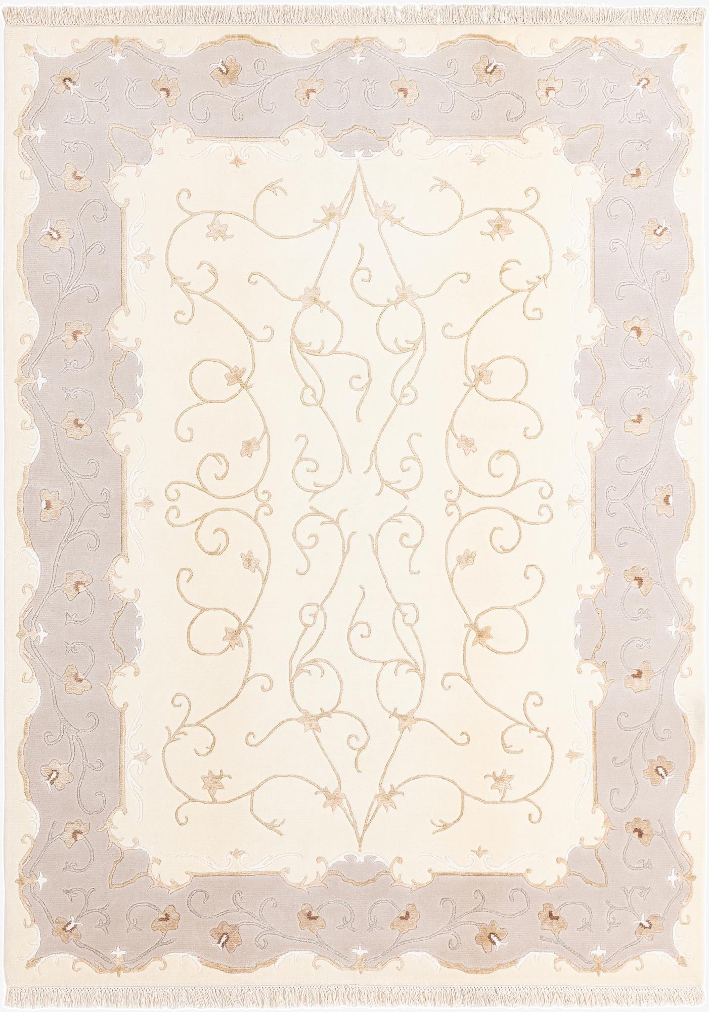 5' 9 x 7' 10  Hand Knotted Darya Wool Rug